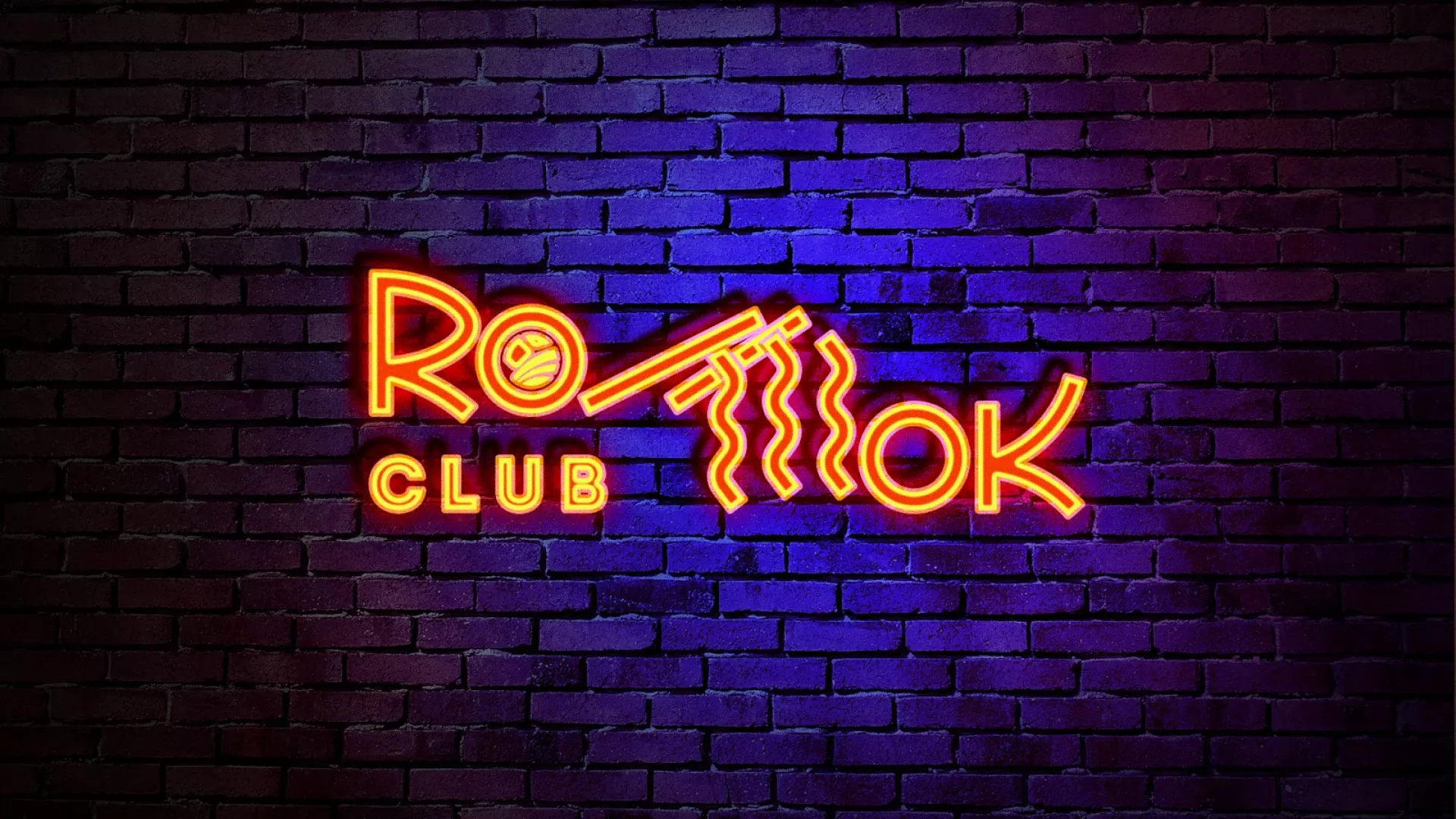 Разработка интерьерной вывески суши-бара «Roll Wok Club» в Сретенске